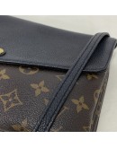 LOUIS VUITTON Monogram Black Twinset Pochette - GHW (Year 2015)