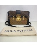 LOUIS VUITTON Reverse Monogram Trunk Clutch on Chain with Shoulder Chian – GHW (Microchip)