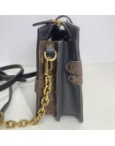 LOUIS VUITTON Reverse Monogram Trunk Clutch on Chain with Shoulder Chian – GHW (Microchip)