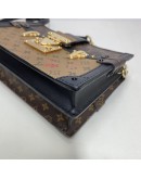 LOUIS VUITTON Reverse Monogram Trunk Clutch on Chain with Shoulder Chian – GHW (Microchip)
