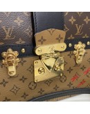 LOUIS VUITTON Reverse Monogram Trunk Clutch on Chain with Shoulder Chian – GHW (Microchip)