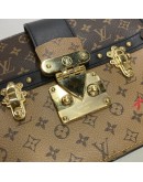 LOUIS VUITTON Reverse Monogram Trunk Clutch on Chain with Shoulder Chian – GHW (Microchip)