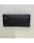 PRADA Bifold Long Wallet in Black Saffiano Leather – GHW