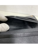 PRADA Bifold Long Wallet in Black Saffiano Leather – GHW