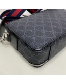 GUCCI Black GG Supreme Crossbody Bag with Web Shoulder Strap – SHW