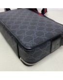 GUCCI Black GG Supreme Crossbody Bag with Web Shoulder Strap – SHW