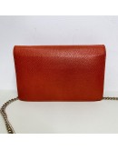 GUCCI Soho Wallet on Chain (WOC) in Orange Calfskin – GHW