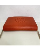 GUCCI Soho Wallet on Chain (WOC) in Orange Calfskin – GHW