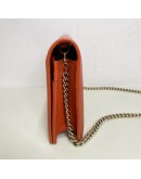 GUCCI Soho Wallet on Chain (WOC) in Orange Calfskin – GHW