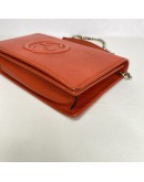 GUCCI Soho Wallet on Chain (WOC) in Orange Calfskin – GHW
