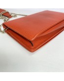 GUCCI Soho Wallet on Chain (WOC) in Orange Calfskin – GHW