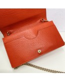 GUCCI Soho Wallet on Chain (WOC) in Orange Calfskin – GHW
