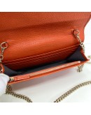 GUCCI Soho Wallet on Chain (WOC) in Orange Calfskin – GHW