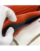 GUCCI Soho Wallet on Chain (WOC) in Orange Calfskin – GHW