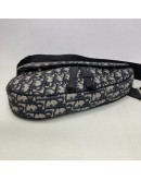 CHRISTIAN DIOR Blue Oblique Saddle Belt Bag – SHW (Receipt Year 2024)