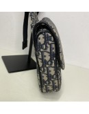 CHRISTIAN DIOR Blue Oblique Saddle Belt Bag – SHW (Receipt Year 2024)