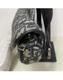 CHRISTIAN DIOR Blue Oblique Saddle Belt Bag – SHW (Receipt Year 2024)