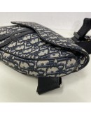 CHRISTIAN DIOR Blue Oblique Saddle Belt Bag – SHW (Receipt Year 2024)