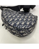 CHRISTIAN DIOR Blue Oblique Saddle Belt Bag – SHW (Receipt Year 2024)