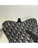 CHRISTIAN DIOR Blue Oblique Saddle Belt Bag – SHW (Receipt Year 2024)