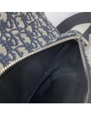 CHRISTIAN DIOR Blue Oblique Saddle Belt Bag – SHW (Receipt Year 2024)