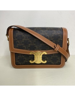 CELINE Teen Triomphe Calfskin Crossbody Bag – GHW (Year 2022)