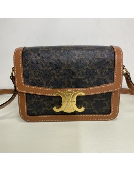 CELINE Teen Triomphe Calfskin Crossbody Bag – GHW (Year 2022)
