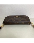 LOUIS VUITTON Monogram Felicie Strap & Go Pochette with Khaki Shoulder Strap – GHW (Year 2021)