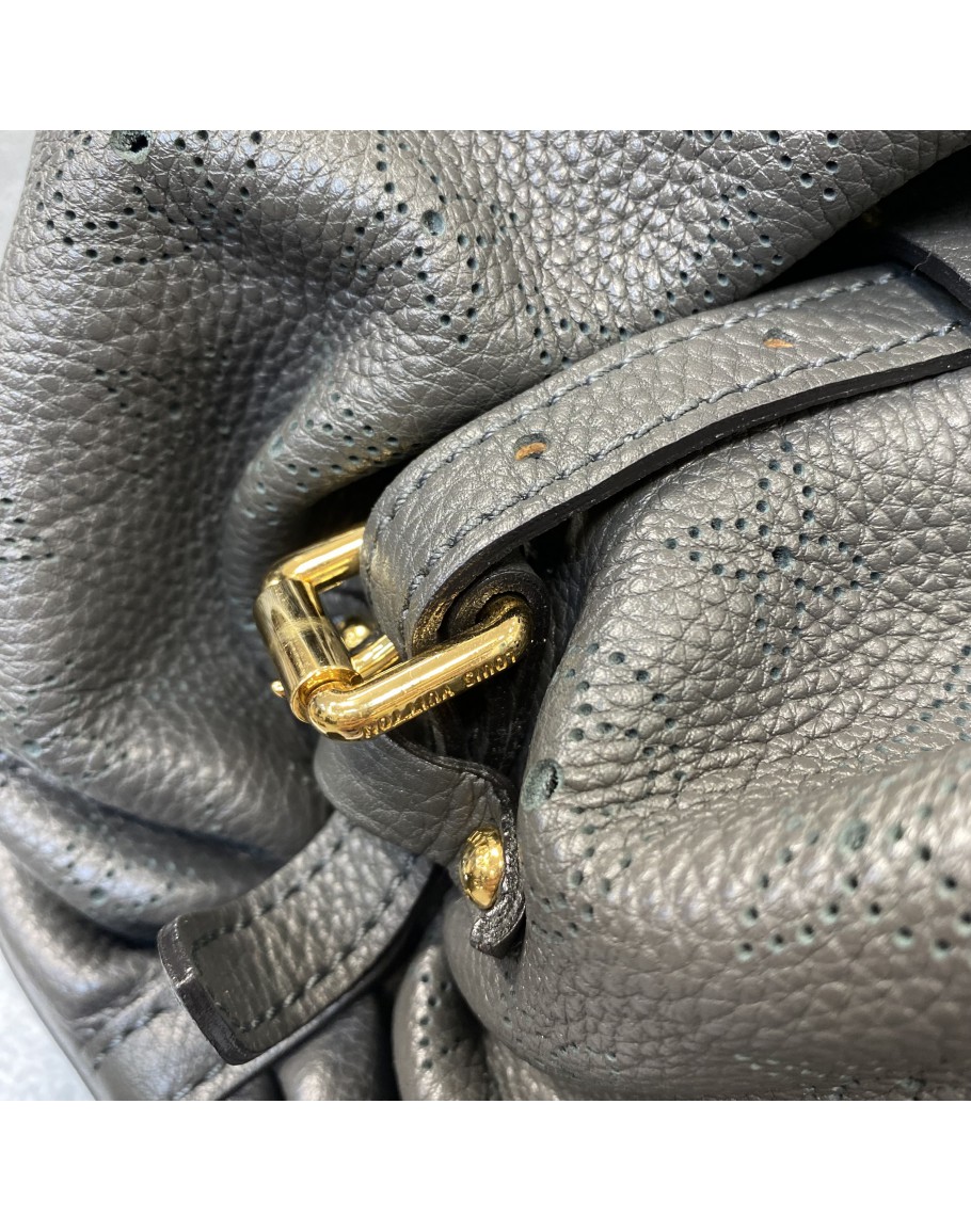 LOUIS VUITTON Mahina GM Large Shoulder Tote Bag in Dark Grey Monogram - GHW