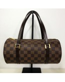 LOUIS VUITTON Damier Ebene Papillon 26 Handbag - GHW (Year 2005)