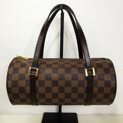 LOUIS VUITTON Damier Ebene Papillon 26 Handbag - GHW (Year 2005)