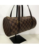 LOUIS VUITTON Damier Ebene Papillon 26 Handbag - GHW (Year 2005)