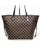 LOUIS VUITTON Damier Ebene Neverfull MM Tote Bag in Red Inner Lining – GHW (Year 2012)