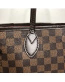 LOUIS VUITTON Damier Ebene Neverfull MM Tote Bag in Red Inner Lining – GHW (Year 2012)