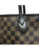 LOUIS VUITTON Damier Ebene Neverfull MM Tote Bag in Red Inner Lining – GHW (Year 2012)