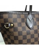 LOUIS VUITTON Damier Ebene Neverfull MM Tote Bag in Red Inner Lining – GHW (Year 2012)