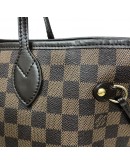 LOUIS VUITTON Damier Ebene Neverfull MM Tote Bag in Red Inner Lining – GHW (Year 2012)