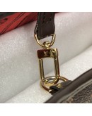 LOUIS VUITTON Damier Ebene Neverfull MM Tote Bag in Red Inner Lining – GHW (Year 2012)
