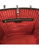 LOUIS VUITTON Damier Ebene Neverfull MM Tote Bag in Red Inner Lining – GHW (Year 2012)