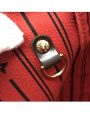 LOUIS VUITTON Damier Ebene Neverfull MM Tote Bag in Red Inner Lining – GHW (Year 2012)