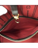 LOUIS VUITTON Damier Ebene Neverfull MM Tote Bag in Red Inner Lining – GHW (Year 2012)
