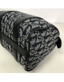 CHRISTIAN DIOR Black Trotter Canvas Mini Boston Bag 20 – SHW