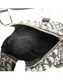 CHRISTIAN DIOR Black Trotter Canvas Mini Boston Bag 20 – SHW