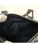 CHRISTIAN DIOR Black Trotter Canvas Mini Boston Bag 20 – SHW