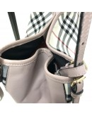 BURBERRY Canterbury House Check Shoulder Tote Bag in Pink/Beige