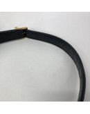 YVES SAINT LAURENT LE 5 A 7 Hobo in Black Crocodile Embossed Shiny Leather – GHW
