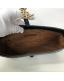 YVES SAINT LAURENT LE 5 A 7 Hobo in Black Crocodile Embossed Shiny Leather – GHW