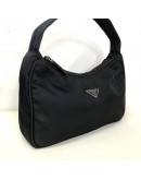 PRADA Nylon Tessuto Sport Nero Mini Hobo Bag