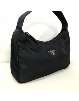 PRADA Nylon Tessuto Sport Nero Mini Hobo Bag
