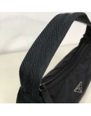 PRADA Nylon Tessuto Sport Nero Mini Hobo Bag